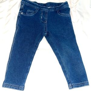 Mayoral Girl Stretch Jean with rhinestone on the back.